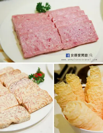 午餐肉、炸芋件、鲜炸响铃