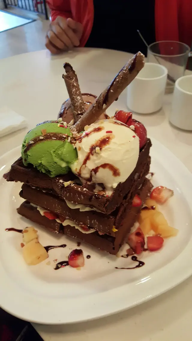 朱古力waffles雪糕