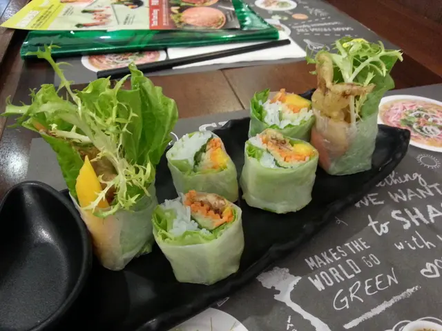 香芒軟殼蟹米紙卷