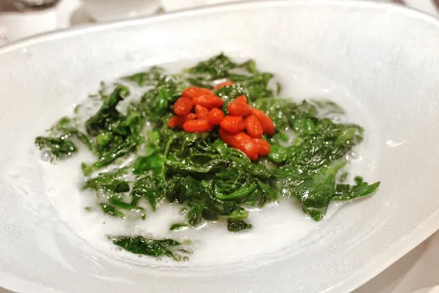 米湯杞子浸鮮菜苗