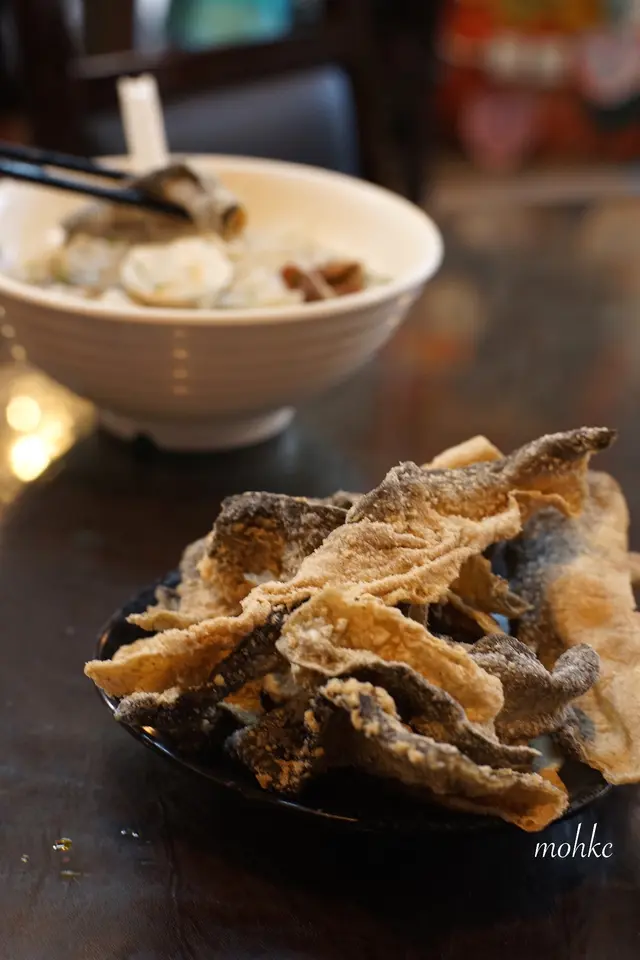 炸魚皮唔會好有油益味,大約三點就賣清光啦!