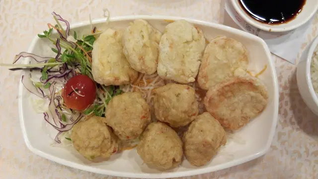 墨魚卷拼蝦棗