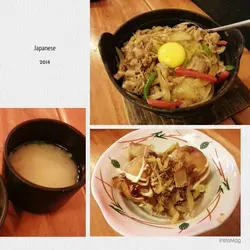 牛肉月见石锅饭