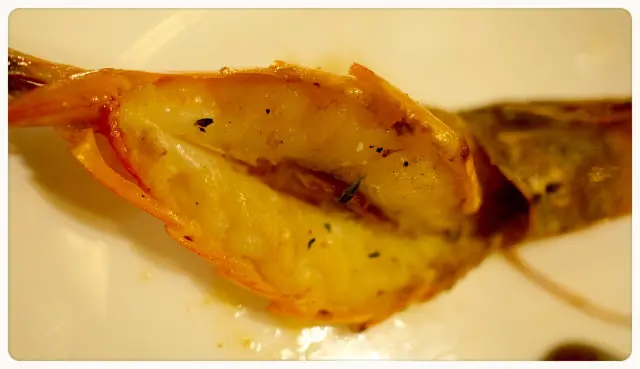 香辣橄欖油大蝦蒜片意大利麵