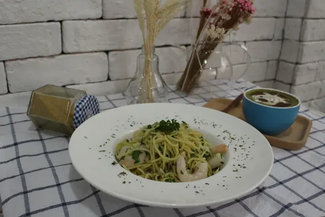 香蒜大蝦橄欖油意粉