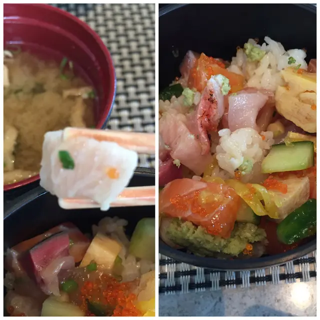 材料有三文魚、甜蛋、青瓜、鰤魚、鰆魚、金目鯛