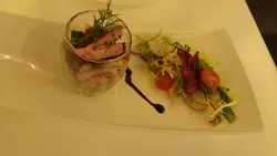 Gammon ham & sun-dried tomatoes salad