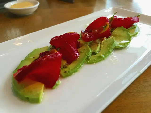 Beetroot cured salmon with dill and avocad