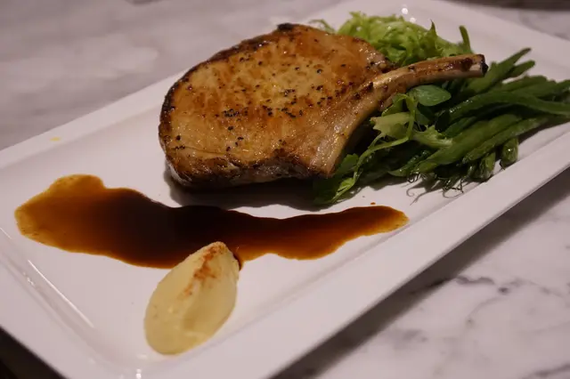 Roasted Pork Rack & Celery Puree