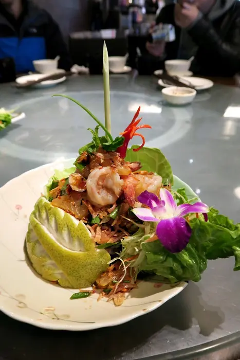 泰式金柚大蝦沙律