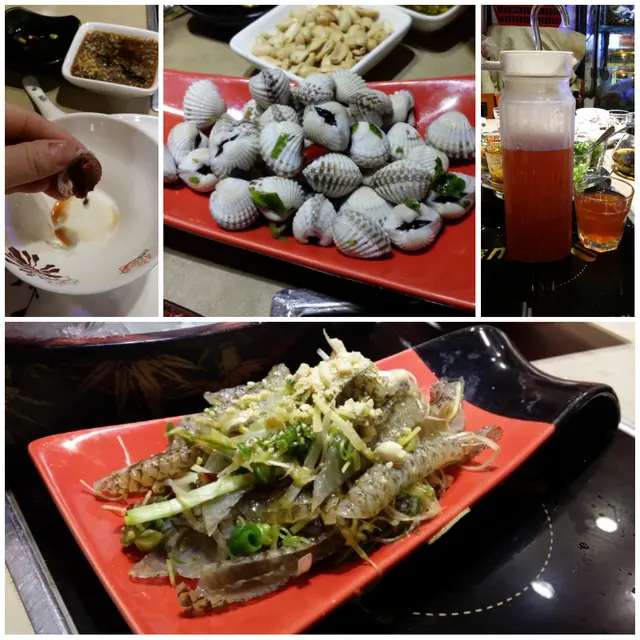 中華爽口魚皮, 潮式獅奄 及 紫貝天葵