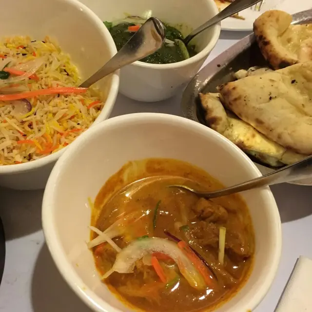 印度炒飯 咖哩雞 蒜蓉naan