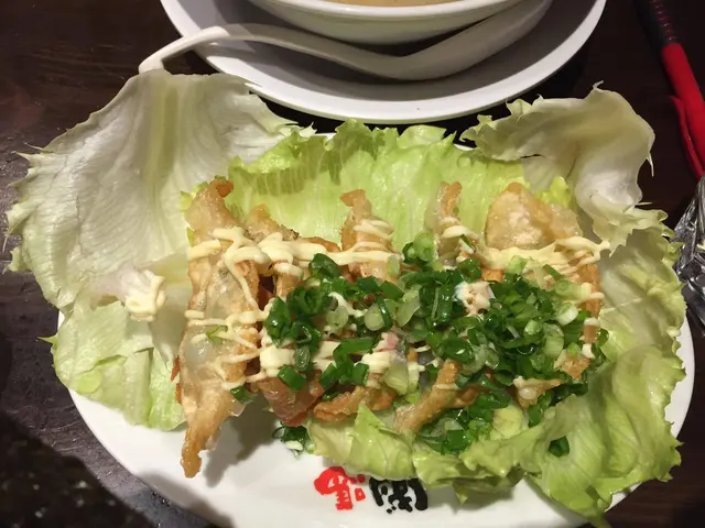 沙拉野菜炸餃子