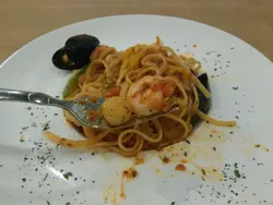 香草茄汁炒扁意粉