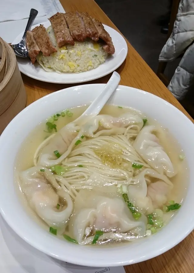 豬扒蛋炒飯&菜肉餃子麵
