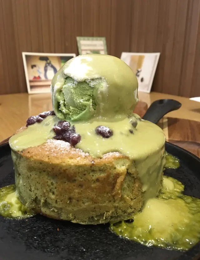 鐵Pan厚燒熱香餅配雪糕 ﹣ 抹茶紅豆味