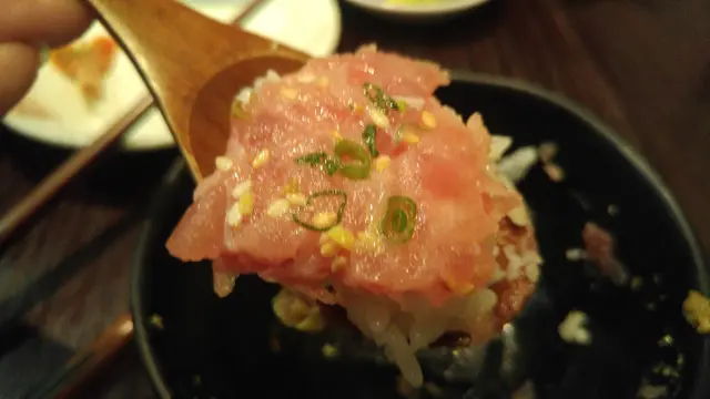 鮮嫩, 加點醬油和wasabi提鮮, 口感如雪糕