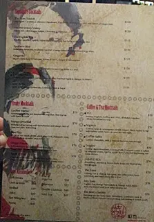 亦有Cocktails、Mocktails和少許非酒類飲品