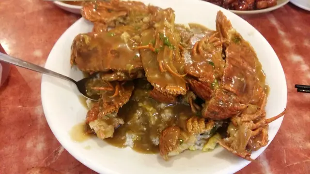 上湯琵琶虾炒飯底