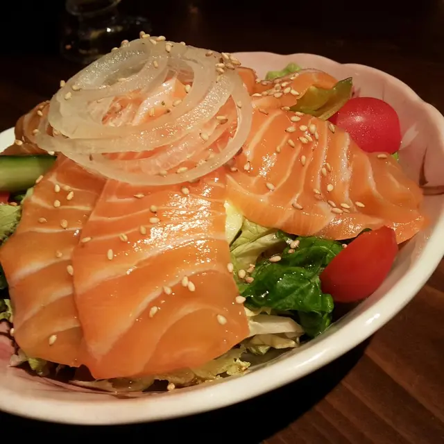 三文魚沙律(山葵油酢)