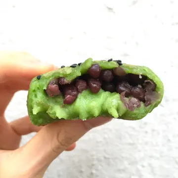 绿茶红豆烧饼