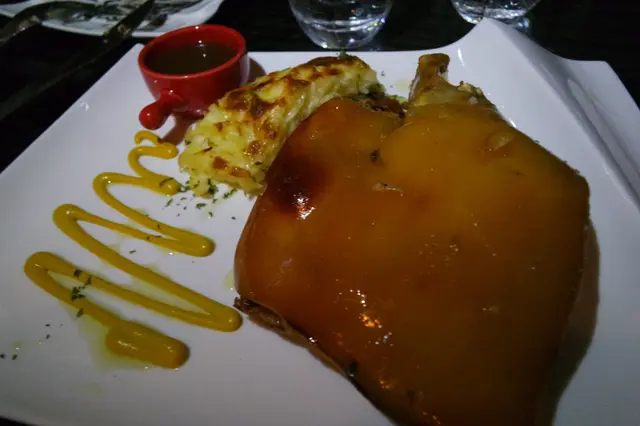 Baked Baby Pork Leg French Style