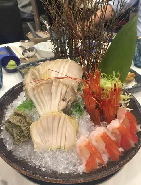 活牡丹蝦刺身﹑非洲野生鮑