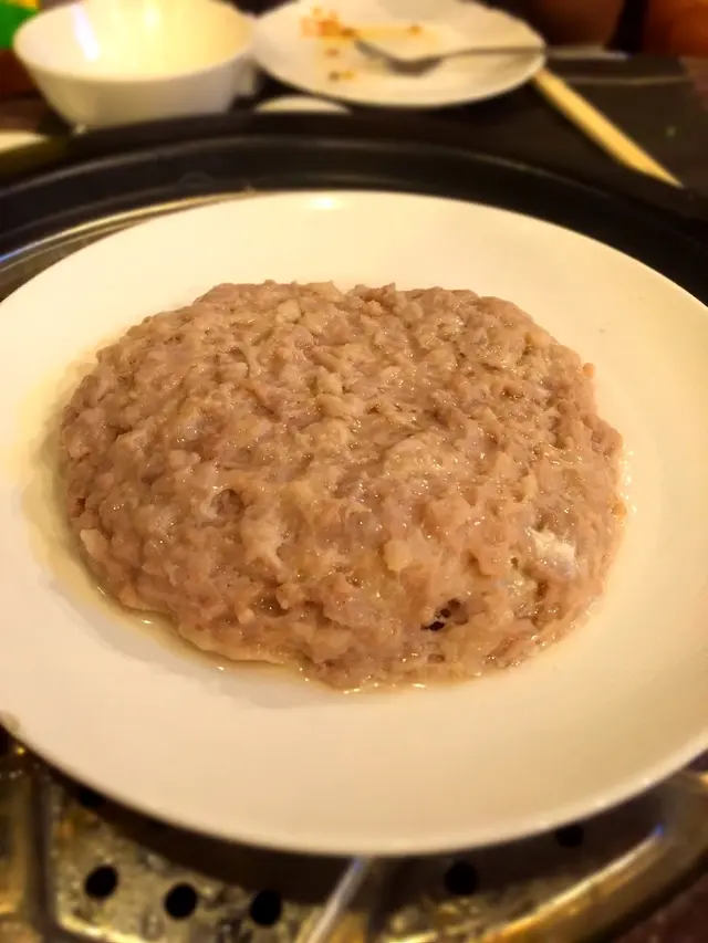 芝士流心蒸肉餅