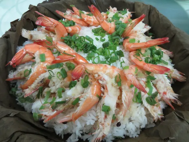 荷葉蒜蓉蒸蝦飯