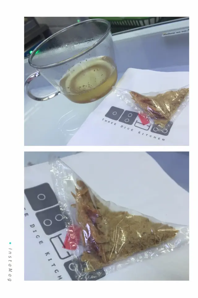 櫻花蝦肉鬆雲吞配日式高湯