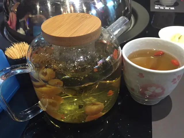杞子菊花元肉茶