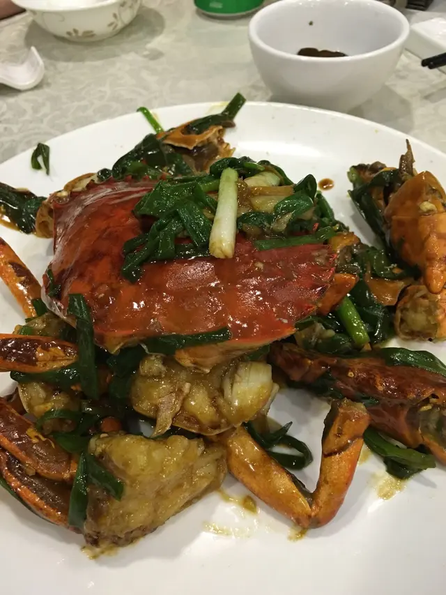 薑蔥好香口，獲氣夠！大肉蟹啖啖肉！好好味！👍🏻👍🏻👍🏻