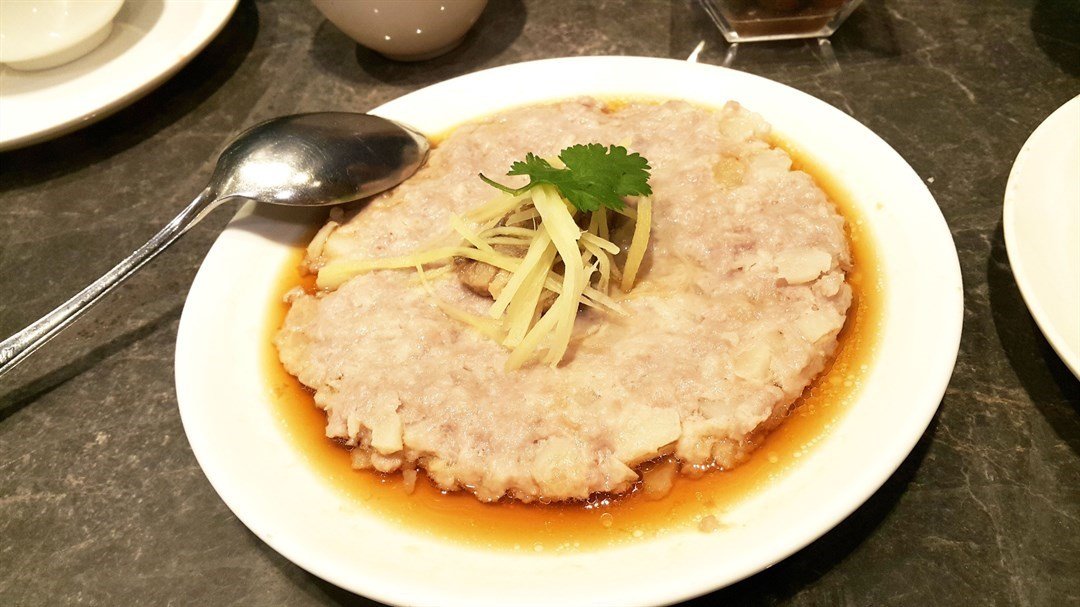 手剁马友咸鱼马蹄蒸肉饼  $ 68