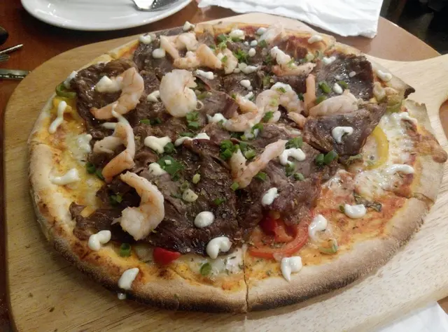 和牛虎蝦pizza