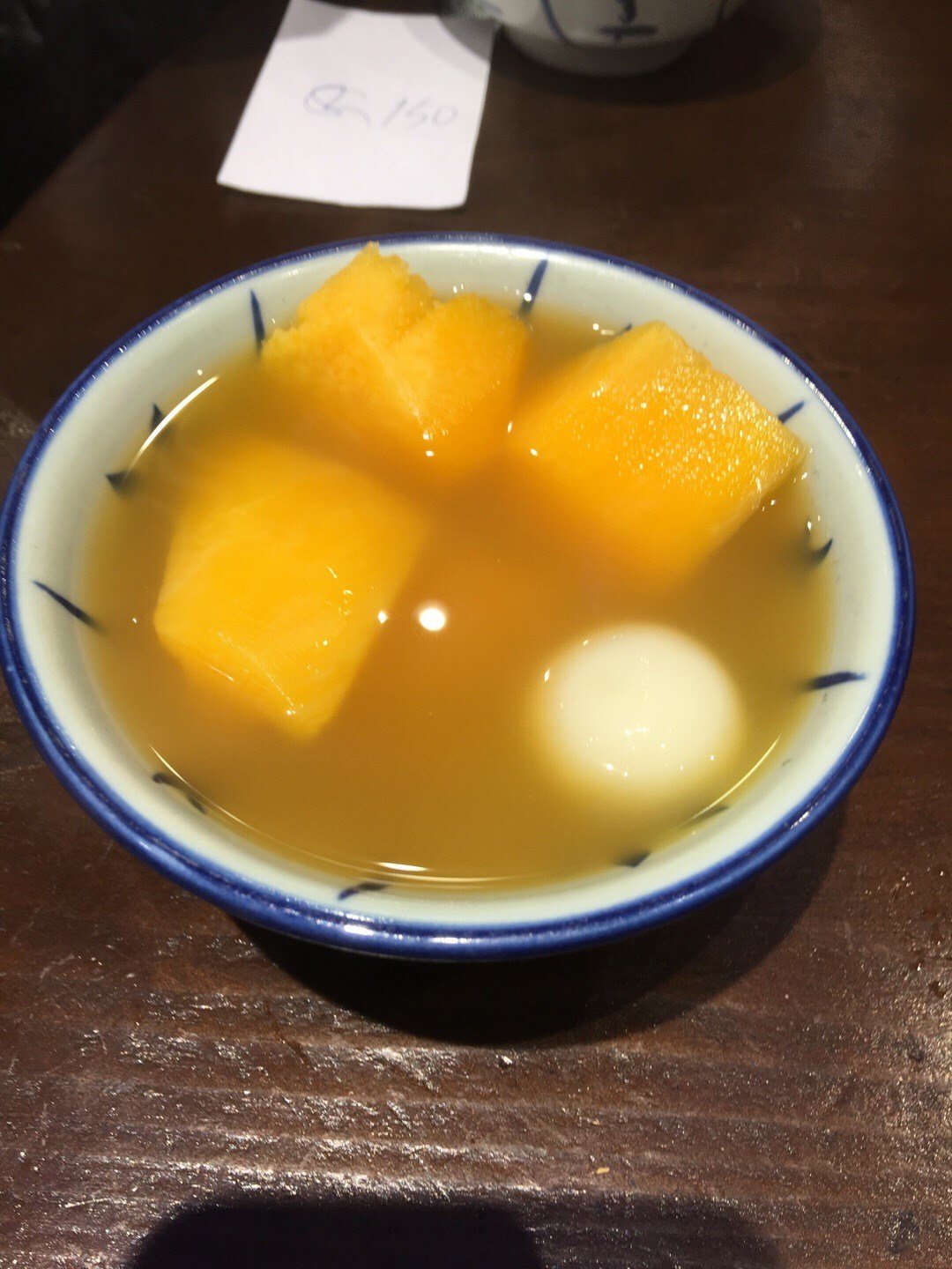 Sweet Potato Soup with tangyuan