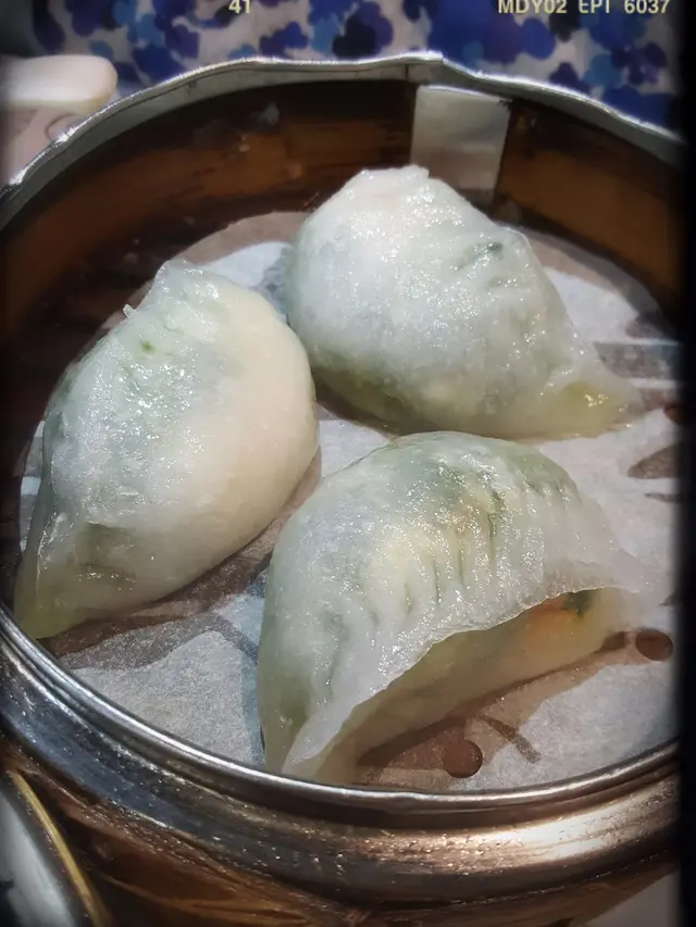 賽螃蟹翡翠菜苗餃（$24）