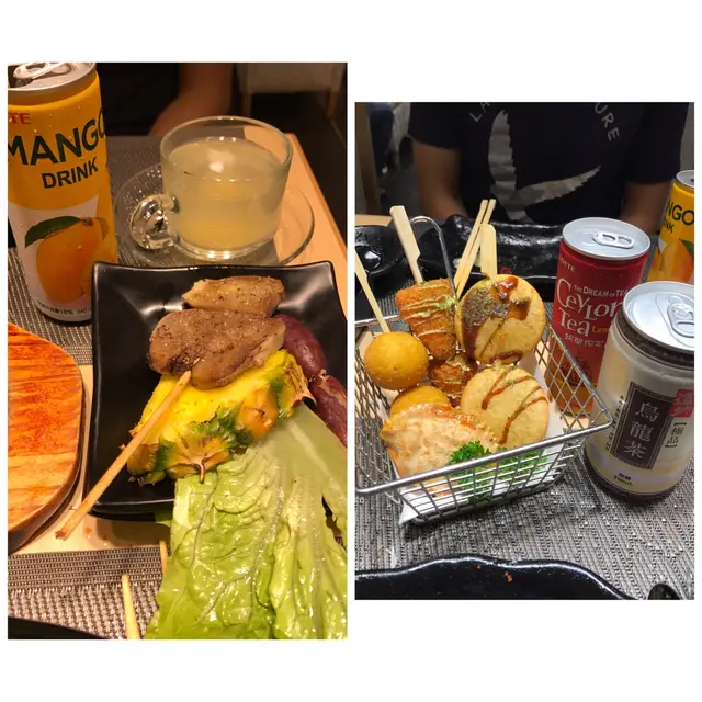 飲品，串燒，炸物