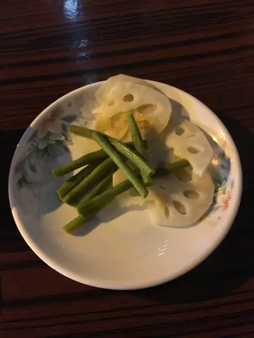 辣红油莲藕凉拌四季豆