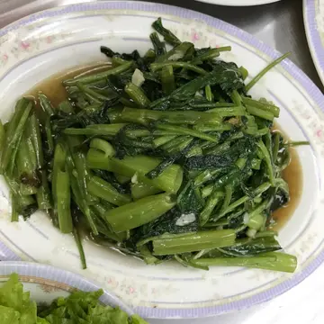 虾酱炒通菜
