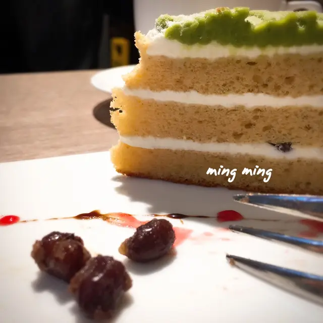 日本抹茶紅豆蛋糕