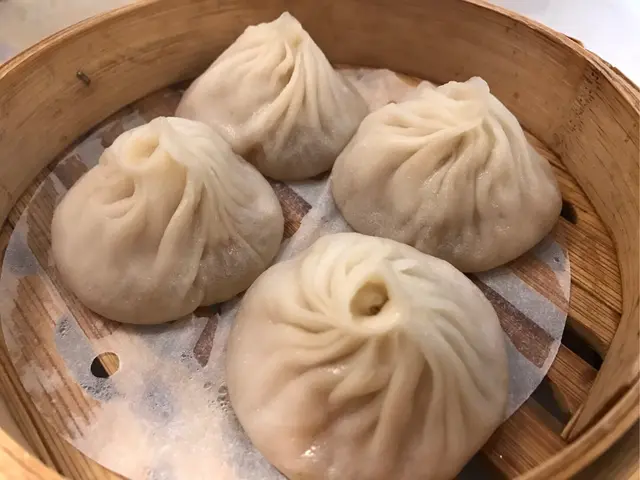 大隻，皮唔算好厚，汁多，但肉餡同湯汁唔夠鮮