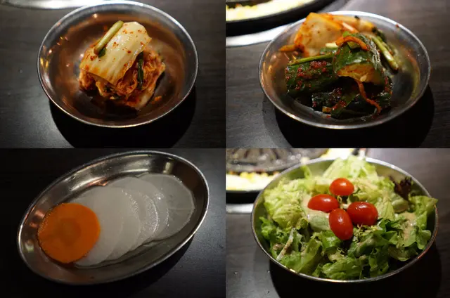 炑八的韓式小碟不算太大堆頭,但都是我喜歡的泡菜,幾乎每款都是密密追加的狀態。