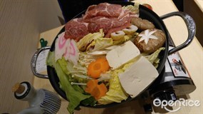 豚肉雜菜鍋定食 - 屯門的漁匡寿司
