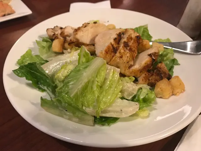 Classic Caesar Salad with Chicken Breast