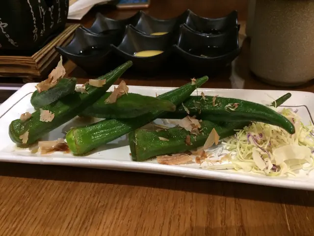 冰鎮秋葵伴紫蘇汁