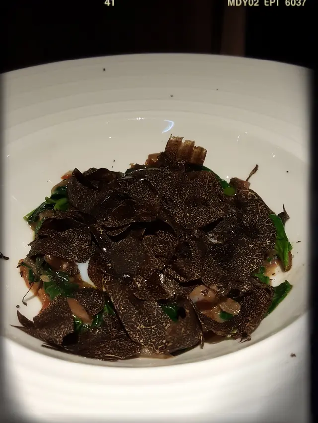 Soft Egg with Mixed Mushroom and Black Truffle（$348）