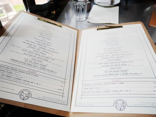 The brunch menu