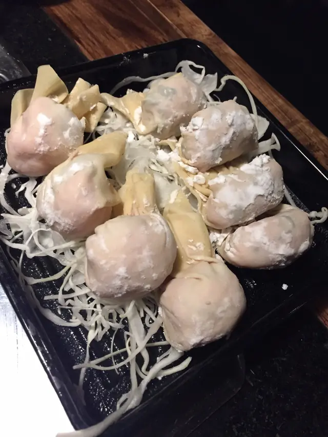 鮮做極品水餃半份, 鮮做鮮蝦雲舌半份, 