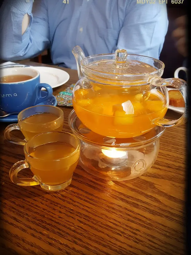 熱蜜桃柚子茉莉茶（另加$15）