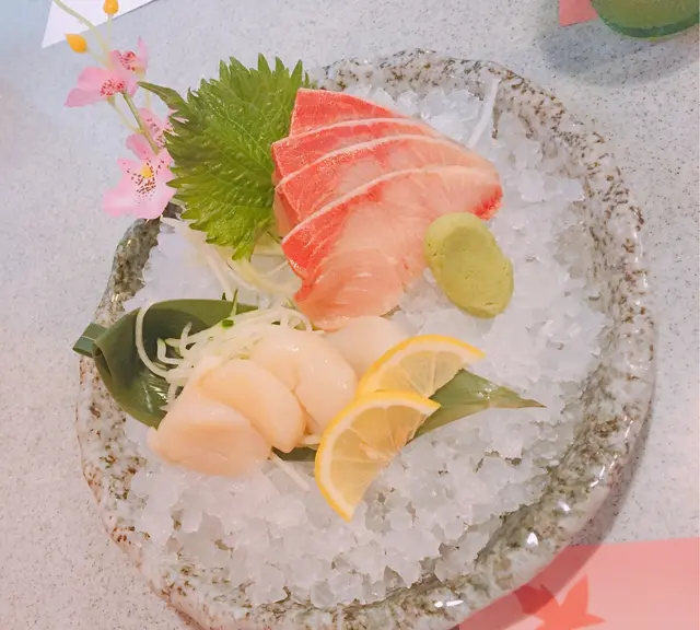 油甘魚$48,帶子$38